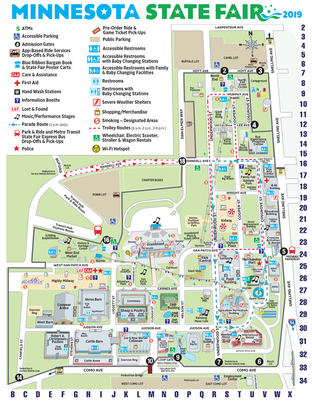 Mn State Fair Parking Map