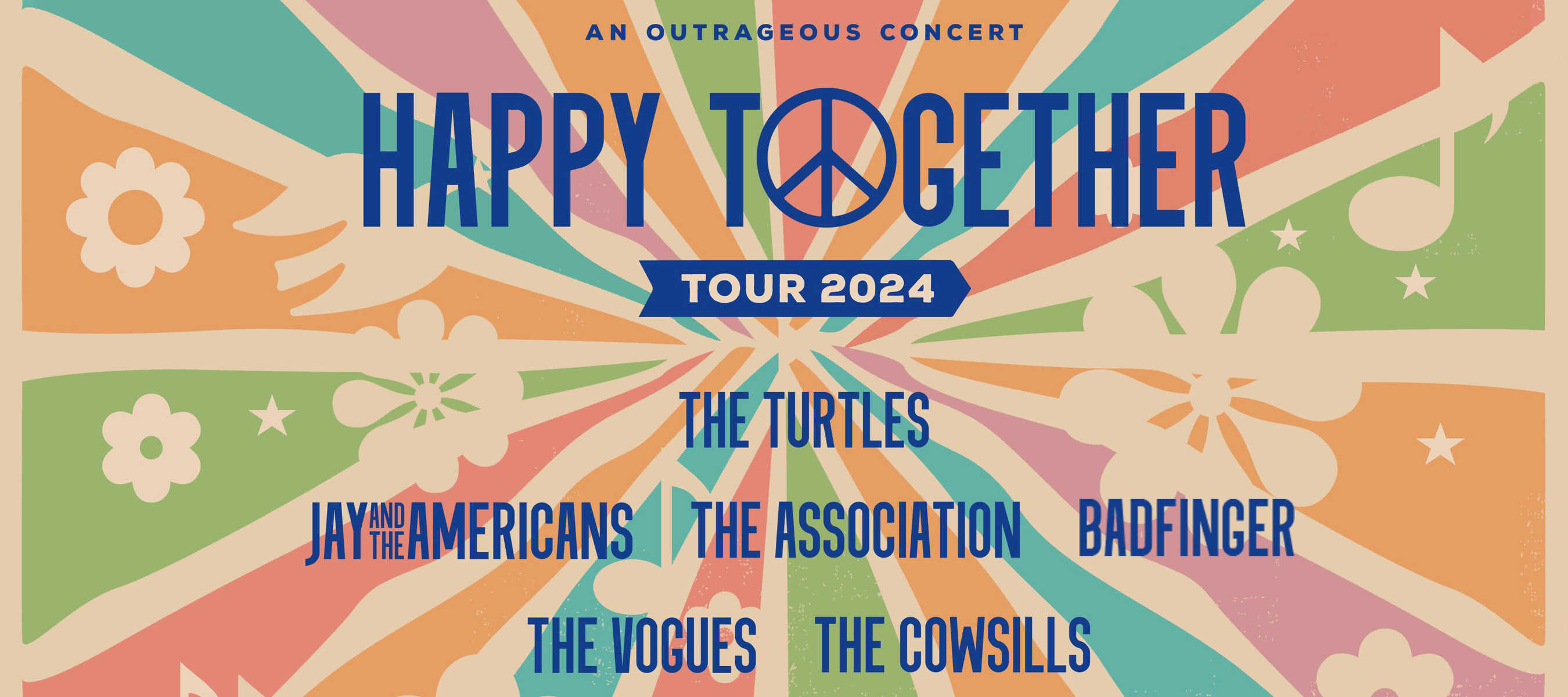 Happy Together Tour 2024 featuring The Turtles, Jay and the Americans